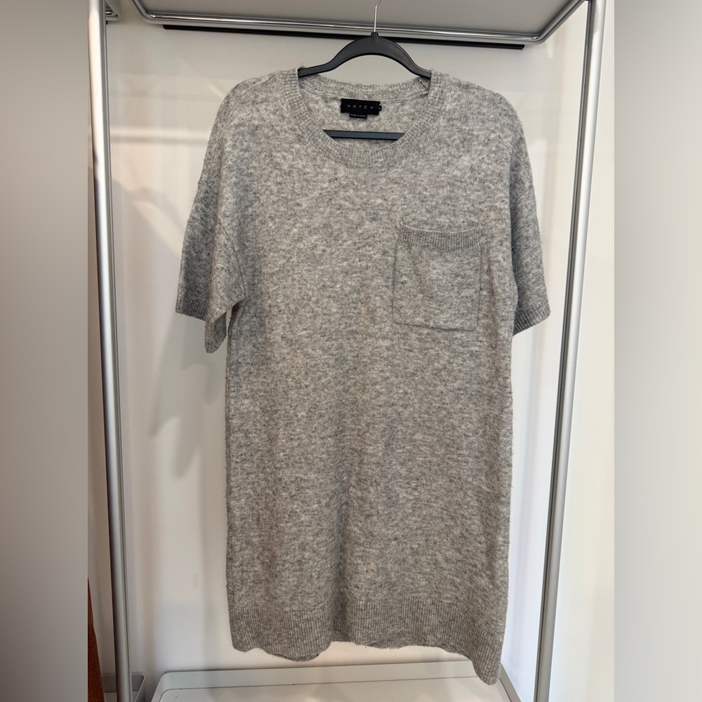 HATCH Heather Gray Knit Sweater Dress